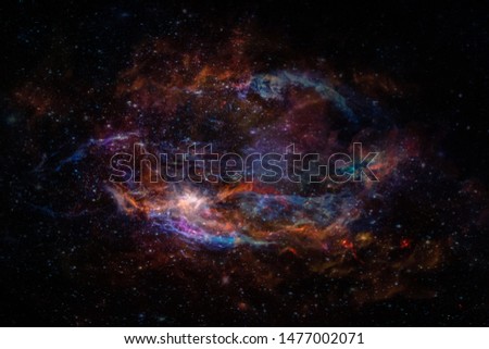 Nebula, science fiction background. Elements of this image furnished by NASA.