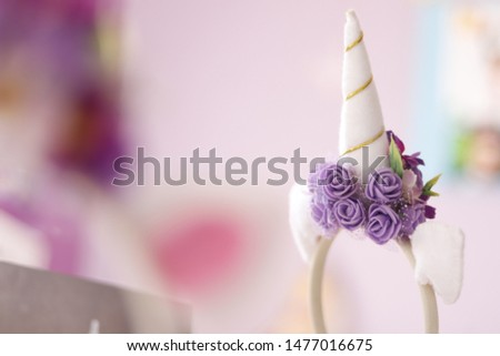 A beautiful view of a unicorn ornament background