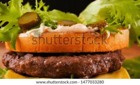 

homemade food cooking fresh hamburger