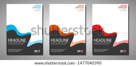 Brochure Template Cover Book,  Magazine Template, Business Modern Poster, Annual Report Template Royalty-Free Stock Photo #1477040390