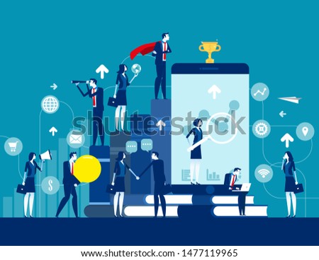 Business finance and industry. Concept business vector illustration,  Chart, Growth, Finance and economy.