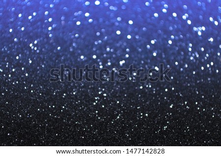 Dark Blue and Black Bokeh Background. Abstract Gradient Bokeh Backdrop
