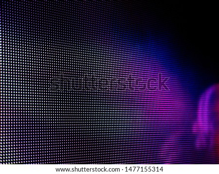 Colored LED Smd Pixel Pitch. LEDs light modules. RGB Lights with animation video background.