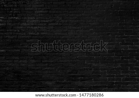 Black brick wall texture for background. Royalty-Free Stock Photo #1477180286