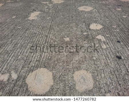 On the road, concrete road