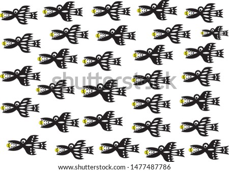 Cartoon hipster background. Birds carry dollars in their teeth. Vector graphics.