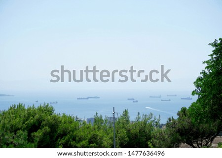 istanbul coast from the High Hill                 