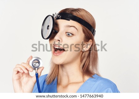 female doctor in medical coat medicine