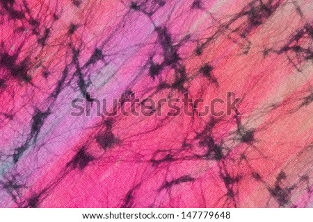close up shot of tie dye fabric texture background