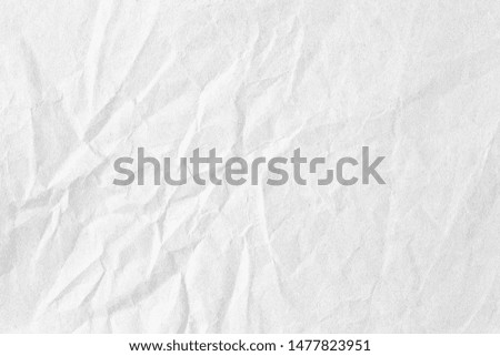 Crumpled white grey paper texture

