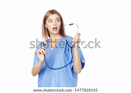 female doctor in medical coat