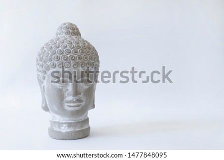 Buddha stone spiritual head,harmony meditation yoga concept
