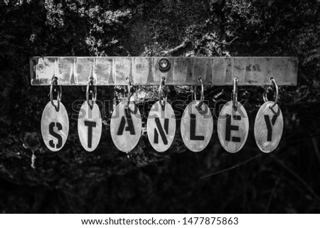 Metal Hanging Dedicated Name Tag