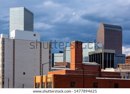 Denver, Colorado Downtown Buildings Skyline