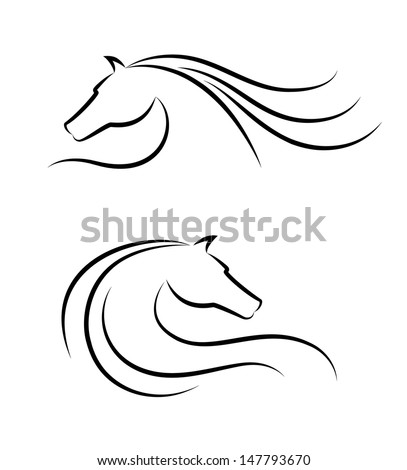 Horse head emblem