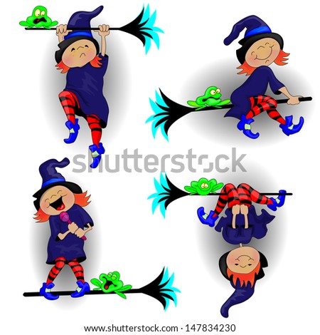 Witch and the Frog.Set