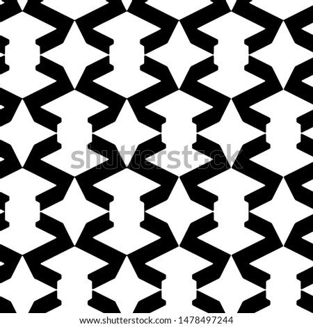 Full seamless abstract geometric skin pattern vector for decor and textile. Black and white design for textile fabric printing and wallpaper. Design for fashion and home design.