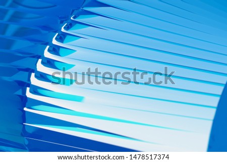 abstract blue glas background with blurred lines
