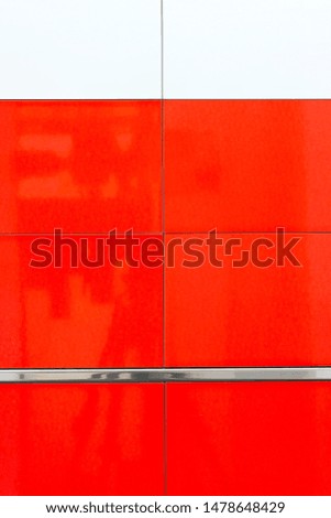 Close up shot of red ceramic tiles
