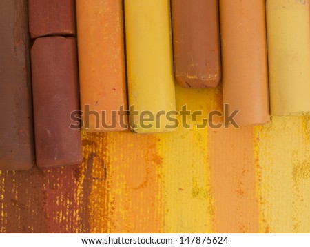 yellow crayons