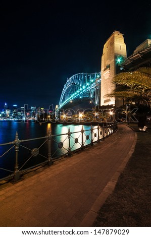 This image shows the Sydney Skyline as seen from Milsons Point, Australi