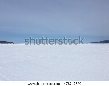 winter view at Lake Superior (Pictured Rock)