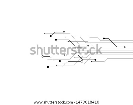 Technology Circuit Design Vector Illustration. Royalty-Free Stock Photo #1479018410