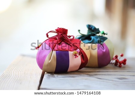 Korean traditional new year's image, lucky bag Royalty-Free Stock Photo #1479164108