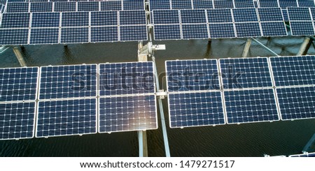 Solar photovoltaic panel for aerial photography