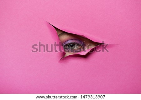 Conceptual photo of fashion cosmetic look