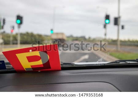 Sign of learner - driver in Australia