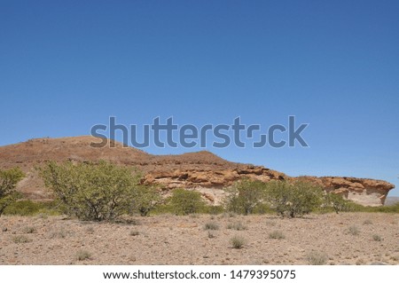 Panoramic view near Twyfelfontein, Namibia