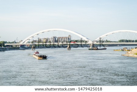 Tanker on the Danube River in Novi Sad
