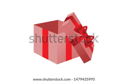 Surprise gift box logo design vector