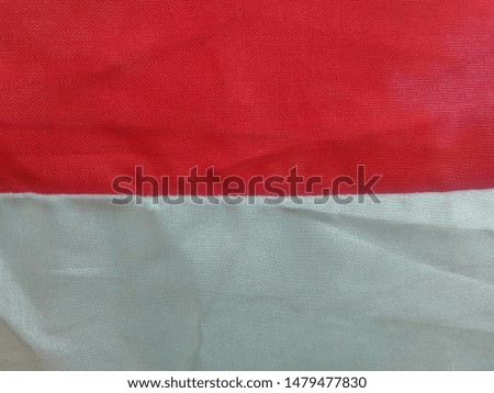 red and white fabric, indonesian flag