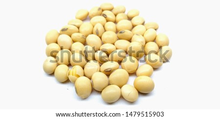 A picture of soybean's isolated on white background
