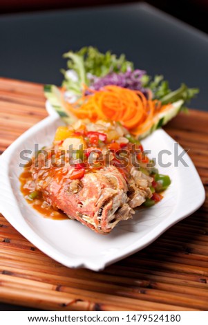 Thai Tamarind Red Snapper Dish