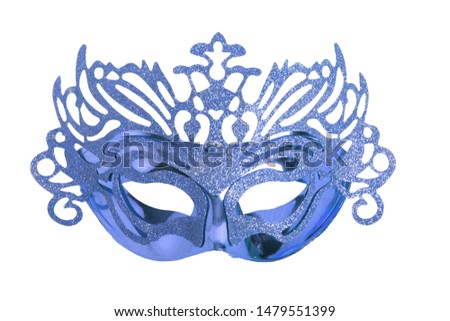 Beautiful carnival mask on a white background