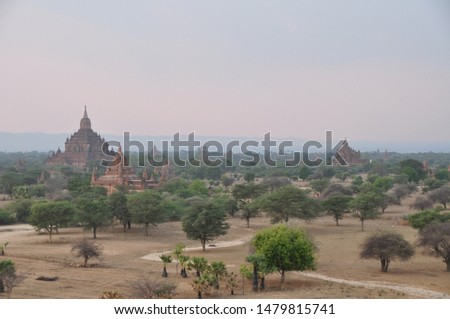 Old Bagan temple and ruins in Myanmar