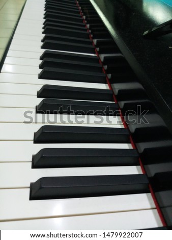 keyboards keys at the music store