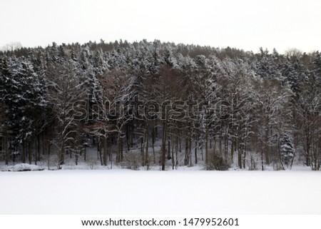 Winter landscape in Bavaria, Germany