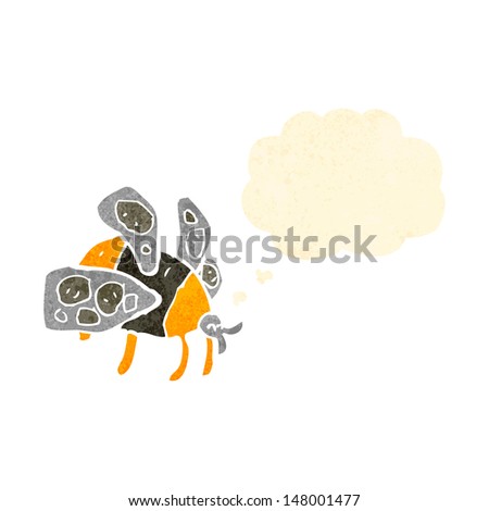 retro cartoon bumblebee