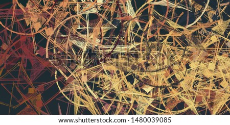 Retro style oil drawing. 2d illustration. Texture backdrop painting form. Creative chaos structure element mix matrix material creation bitmap figures.