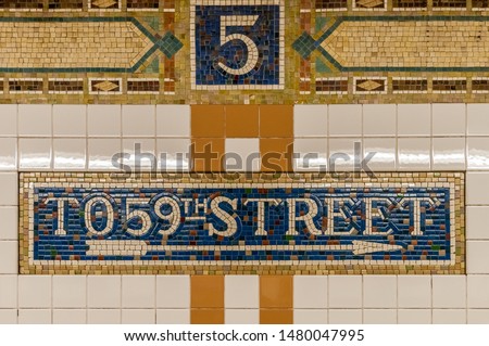 New York City subway system, United States of America.