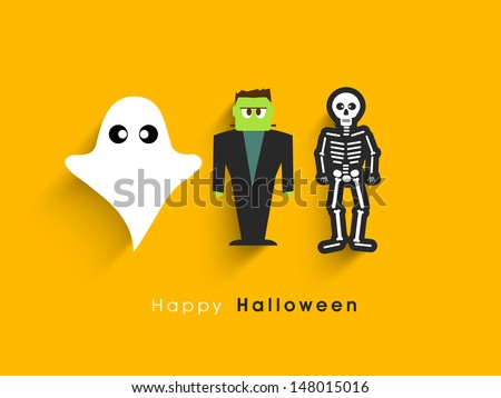 Poster, banner or background for Halloween Party Night.