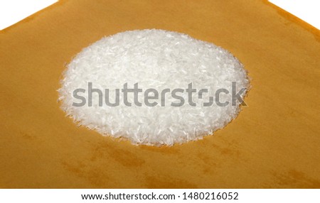 MSG on a white background - glutamic acid