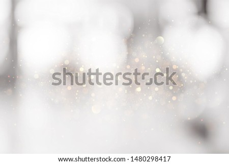 White and gray blur bokeh abstract background
