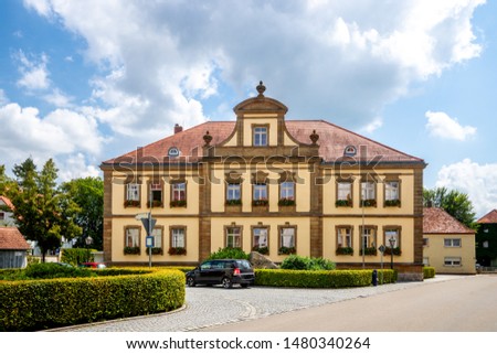 City hall of Herrieden, Bavaria, Germany 