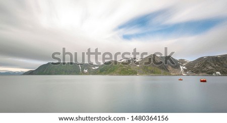 A picture of the Beautiful natur in northern Norway 
This picture is taken as a long exposure