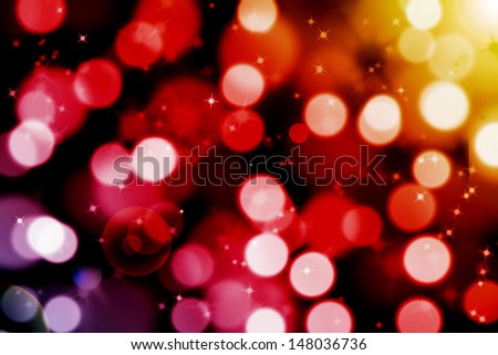 abstract magic bokeh background with  glittering stars and flare